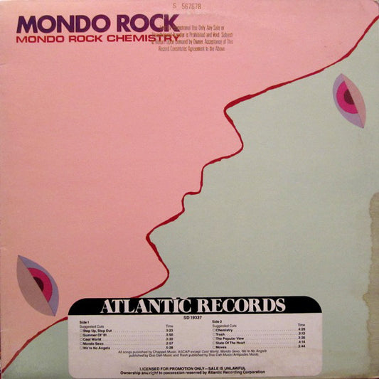 Mondo Rock ‎– Mondo Rock Chemistry - 1981 Rock - (Vinyl)