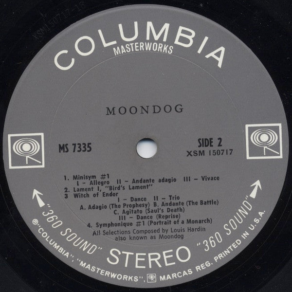 Moondog  Moondog 1969-Jazz, Classical Style: Big Band, Contemporary ( Rare Vinyl )