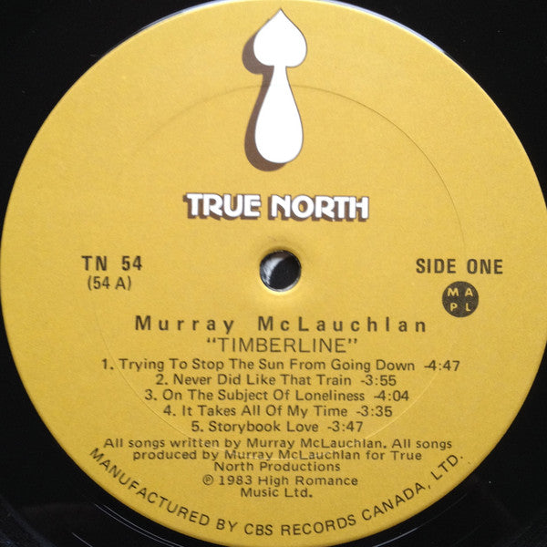 Murray McLauchlan – Timberline Sep 1983 Genre: Folk, World, & Country Style: Folk (Vinyl)