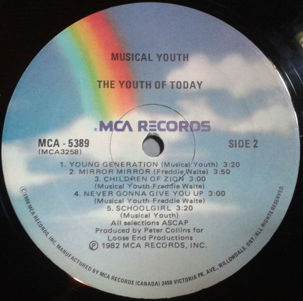 MUSICAL YOUTH – The Youth of Today ,1982, Reggae/Pop (vinyl)