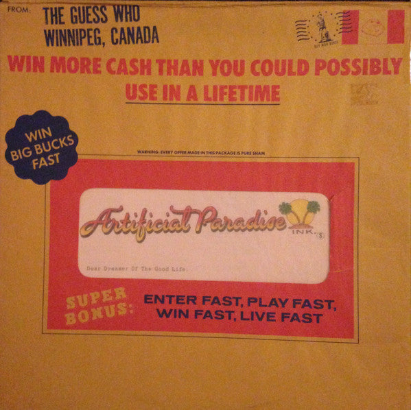 The Guess Who – Artificial Paradise – 1973 – Classic Rock (vinyl lp)