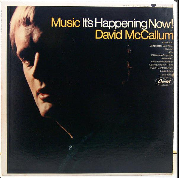 David McCallum – Music - It's Happening Now! – 1967 – Big Band / Easy Listening (vinyl lp)