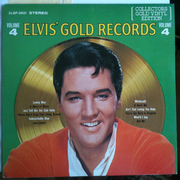 Elvis Presley – Elvis' Gold Records - Volume 4 – 1978 – Rock & Roll / Vocal (vinyl lp)