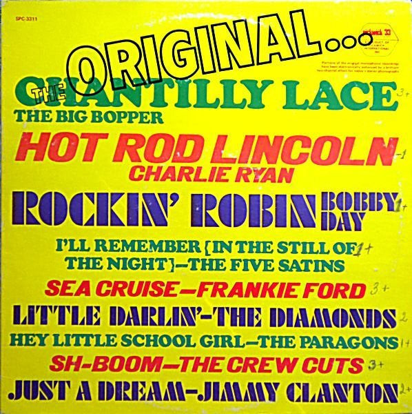 Various – The Original... – Rock & Roll / Doo Wop (vinyl lp)