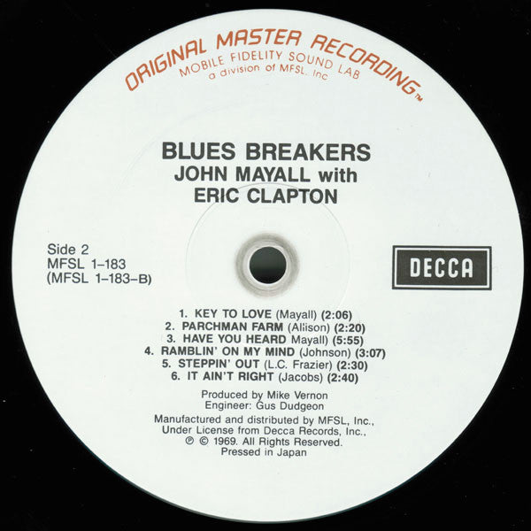 John Mayall, Eric Clapton – Blues Breakers – 1984 – Blues Rock