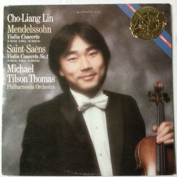 Felix Mendelssohn-Bartholdy, Camille Saint-Saëns, Cho-Liang Lin, Michael Tilson Thomas, Philharmonia Orchestra –  Violin Concerto /  Violin Concerto No. 3  – 1984 – Romantic (vinyl lp)