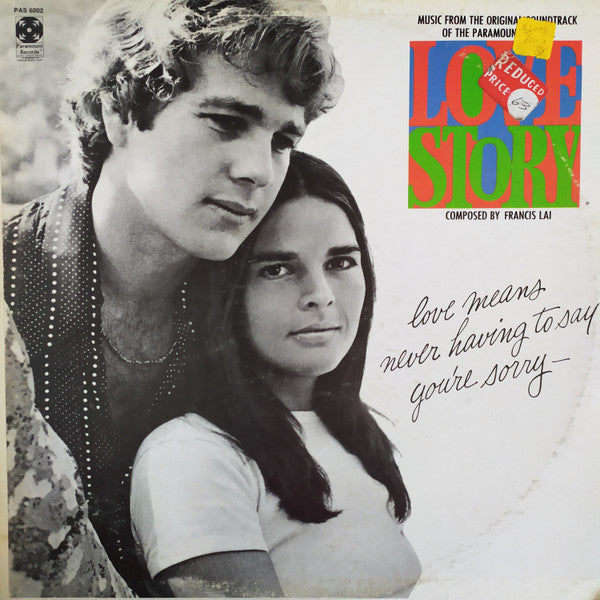 Francis Lai – Love Story - Music From The Original Soundtrack – 1970 – Theme / Score / Easy Listening (vinyl lp)