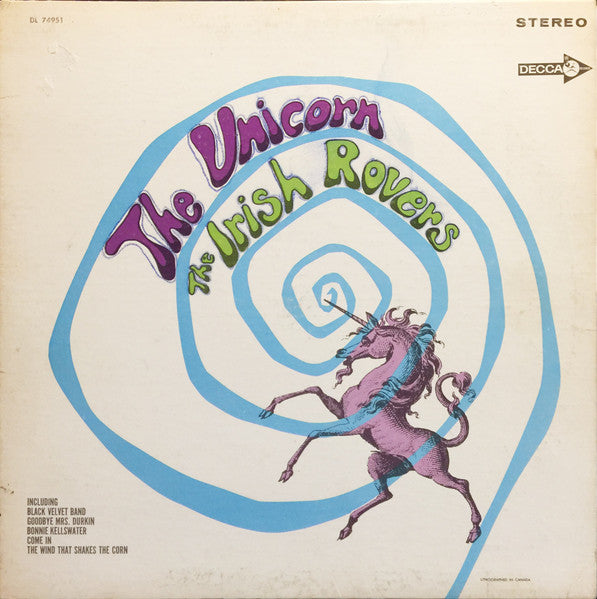 The Irish Rovers – The Unicorn – 1967 – Folk (vinyl lp)
