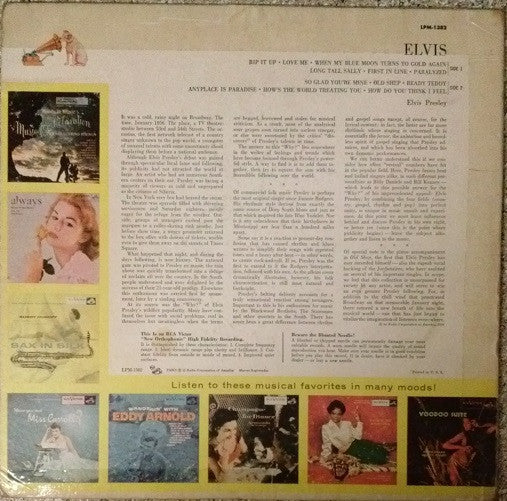 Elvis Presley – Elvis – 1956 – Rock & Roll / Ballad / Rockabilly (vinyl lp)
