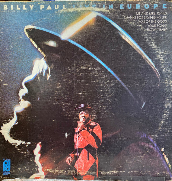 Billy Paul – Live In Europe – 1974 – Soul (vinyl lp)