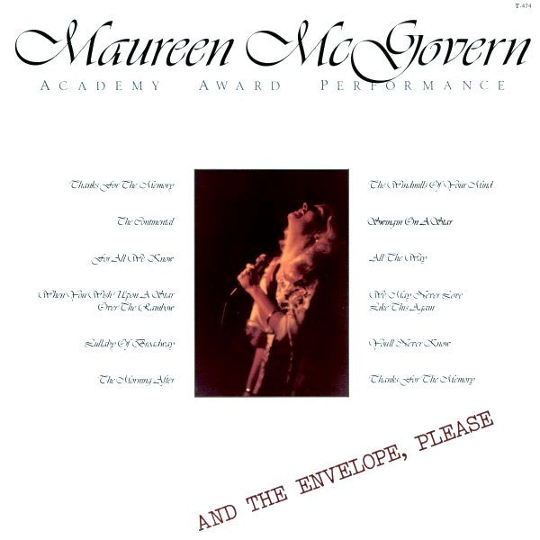 Maureen McGovern – Academy Award Performance – 1975 – Vocal / Ballad (vinyl lp)