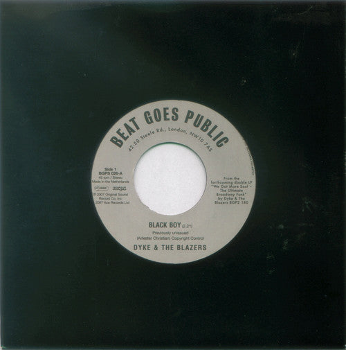Dyke & The Blazers - Black Boy / Let A Woman Be A Woman - Let A Man Be A Man cover
