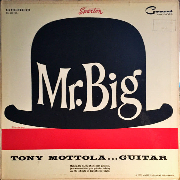 Tony Mottola – Mr. Big: Tony Mottola...Guitar – 1959 – Easy Listening (vinyl lp)