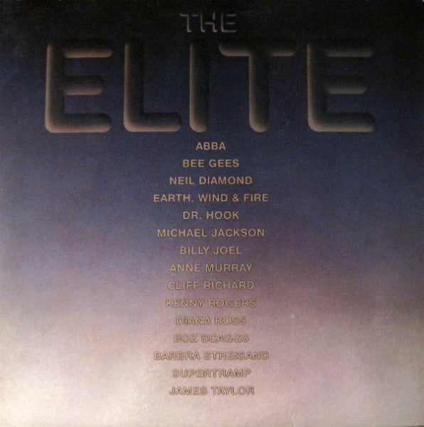 Various – The Elite – 1981 – Pop Rock (vinyl lp) Abba , <ichael Jackson , Billy Joel ,Supertramp + +