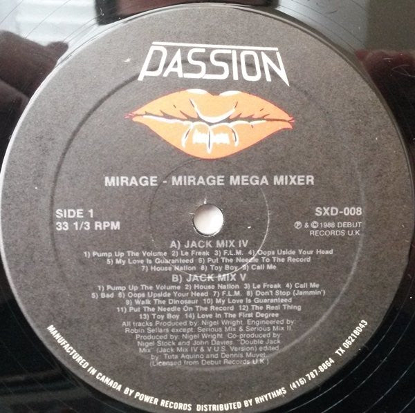 Mirage – Mirage Mega Mixer – 1988 – House (vinyl lp)