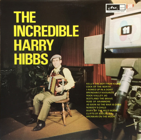 Harry Hibbs – The Incredible Harry Hibbs – 1969 – Folk (vinyl lp)