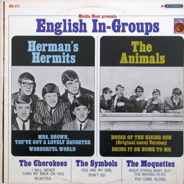 Various – Mickie Most Presents English In-Groups – 1966 – Beat (vinyl lp)