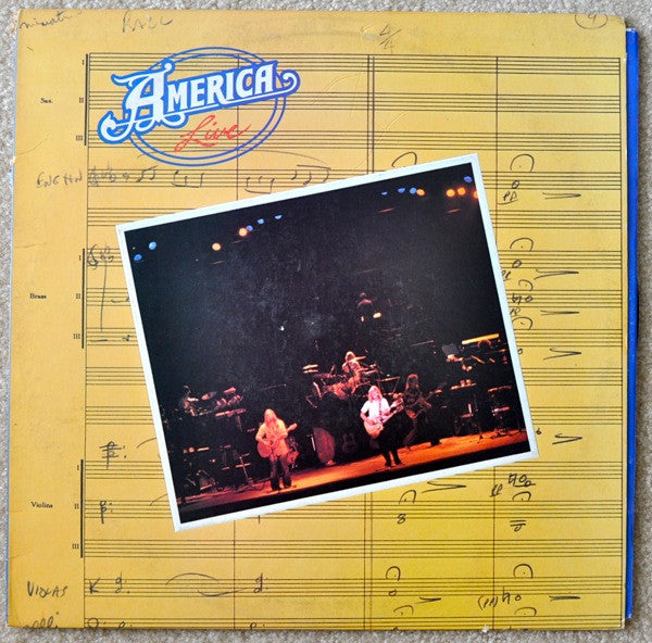 America – Live – 1977 – Soft Rock / Pop Rock (vinyl lp) MINT COPY