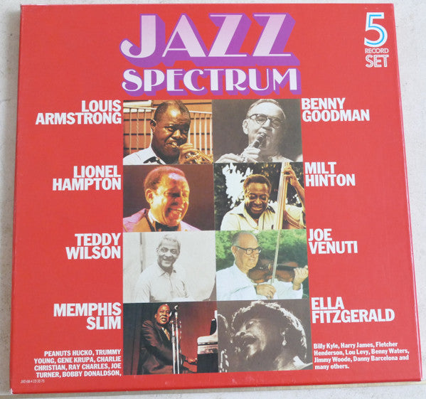 Various – Jazz Spectrum – Jazz (vinyl lp) 5 lp set - rare - chewed corner / otherwise mint