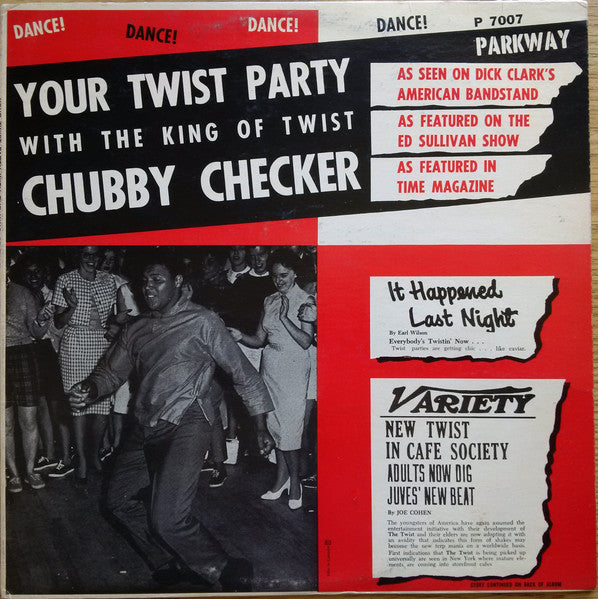 Chubby Checker – Your Twist Party With The King Of The Twist – 1961 – Rock & Roll / Rhythm & Blues / Twist (vinyl lp)