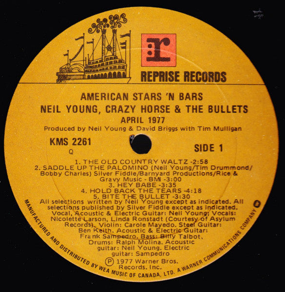 Neil Young American Stars N Bars - 1977-Classic Rock (Vinyl)