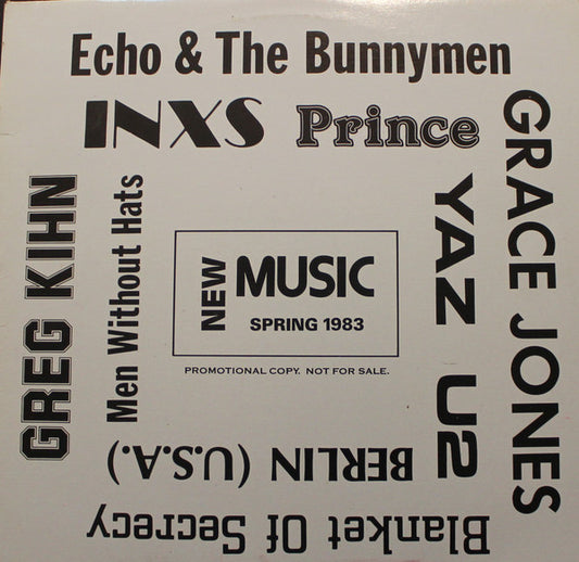 New Music: Spring 1983 – Promo Sampler – New Wave / Synthpop / Rock / Post-Punk (vinyl) Prince, Yaz,U2,INX +