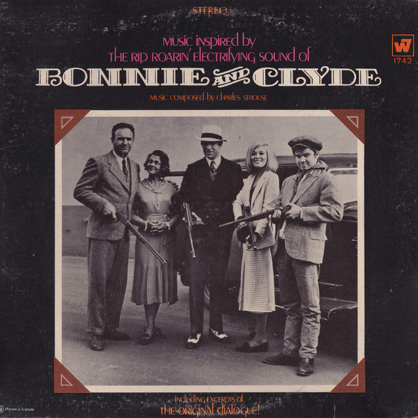Charles Strouse – Music Inspired By The Rip Roarin' Electrifying Sound Of "Bonnie And Clyde" (The Original Motion Picture Score) – 1968 – Dialogue / Bluegrass / Score (vinyl lp)