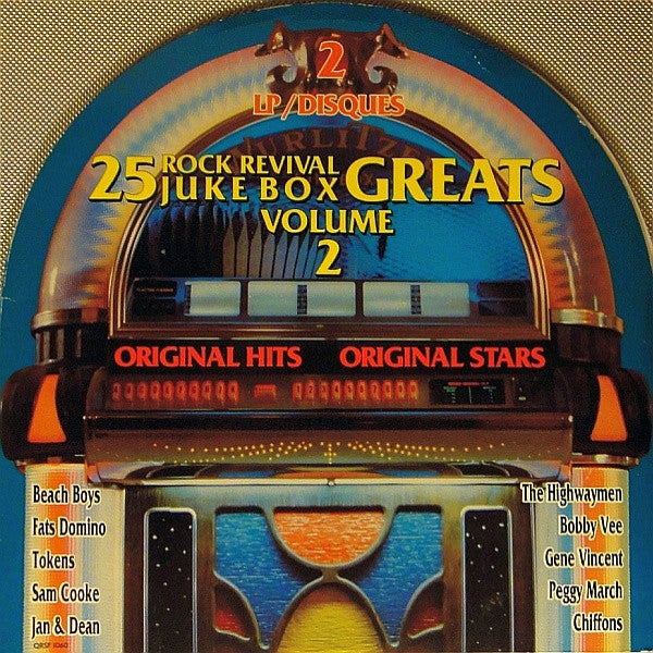 Various – 25 Rock Revival Juke Box Greats Volume 2 – 1988 – Rock & Roll / Doo Wop / Rhythm & Blues (vinyl  lp)  MINT&nbsp; 2 LP SET!