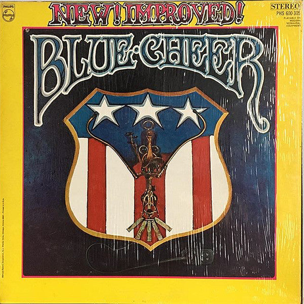 Blue Cheer – New!  Improved!  Blue Cheer – 1969 – Hard Rock / Psychedelic Rock / Acid Rock (vinyl lp)