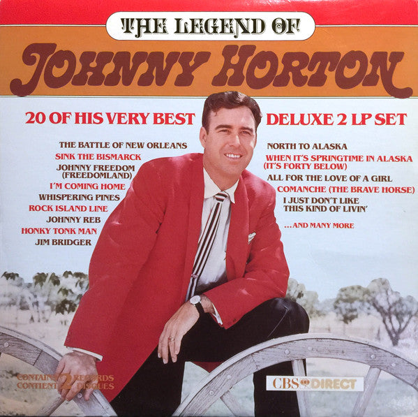 Johnny Horton – The Legend Of Johnny Horton – 1980 – Country / Vocal (vinyl lp)