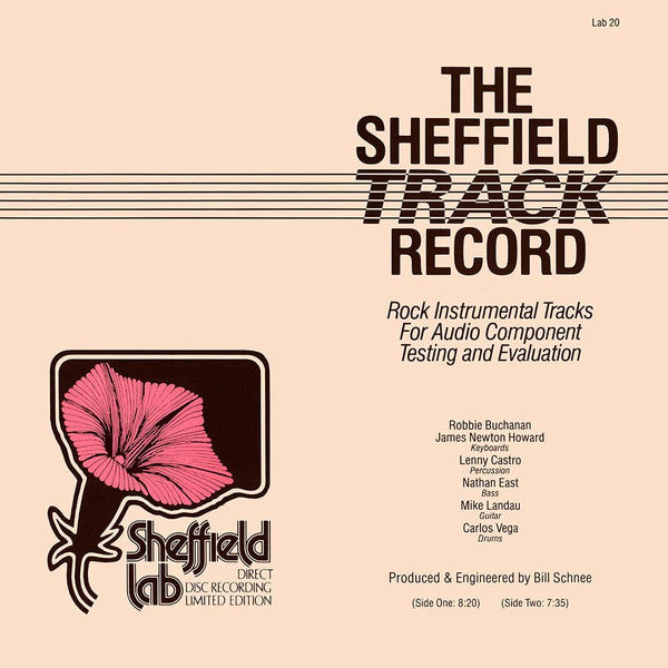 Robbie Buchanan, James Newton Howard, Lenny Castro, Nathan East, Michael Landau, Carlos Vega – The Sheffield Track Record – 1982 – Soft Rock / Free Improvisation (vinyl lp)