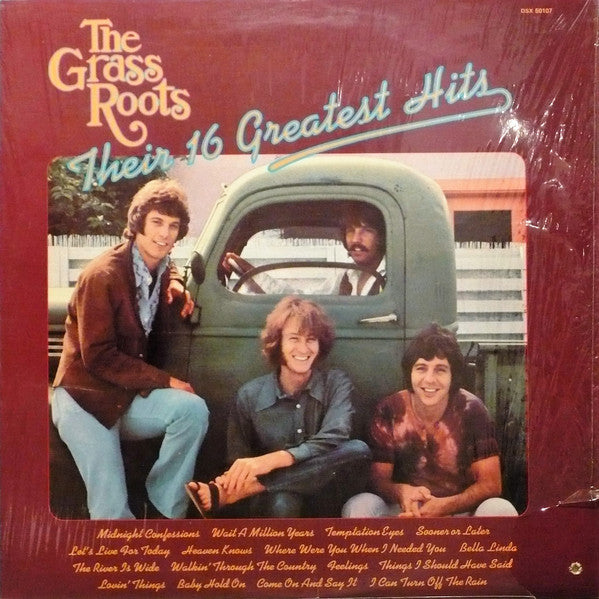 The Grass Roots – Their 16 Greatest Hits – 1971 – Folk Rock / Pop Rock (clearance vinyl lp)