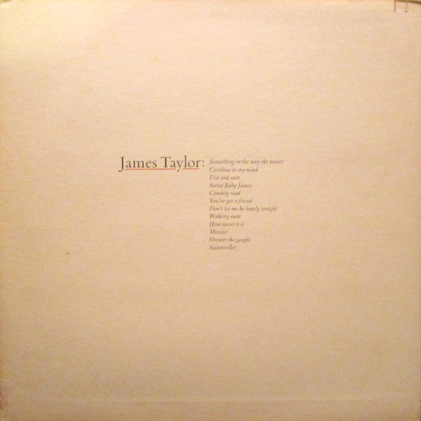 James Taylor – James Taylor's Greatest Hits – 1976 – Folk Rock / Pop Rock (vinyl lp)