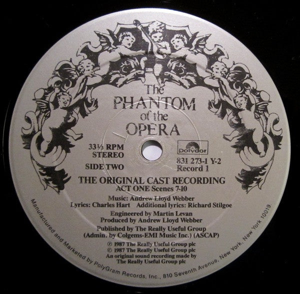 Andrew Lloyd Webber – The Phantom Of The Opera – 1987 – Musical (vinyl lp)