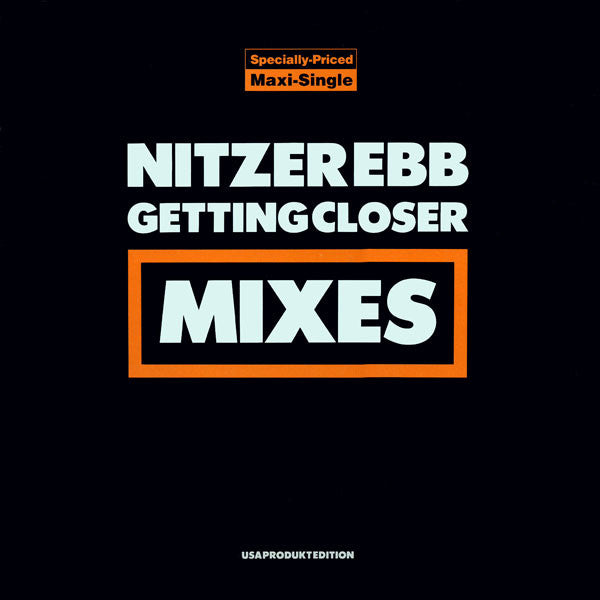 Nitzer Ebb ‎– Getting Closer - Mixes -1990  Industrial  Electronic -12" Maxi-Single