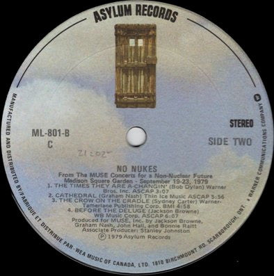 No Nukes - From The Muse Concerts For A Non-Nuclear Future - Madison Square Garden - September 19-23, 1979 - 3 lps - Pop Rock, Funk, Folk Rock (vinyl)