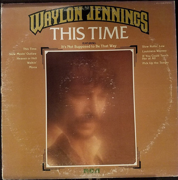 Waylon Jennings – This Time – 1974 – Country (vinyl lp)