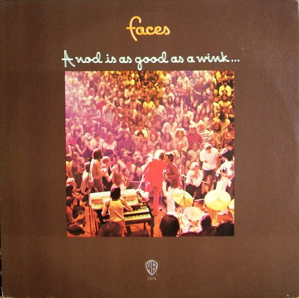 Faces – A Nod Is As Good As A Wink...To A Blind Horse – 1971 – Rock & Roll (vinyl lp) with Unpinned Poster