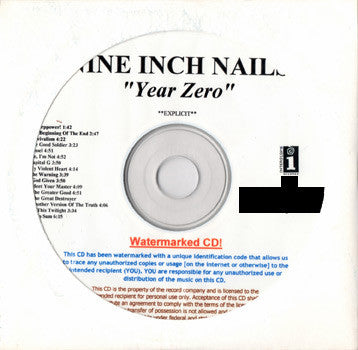 Nine Inch Nails - Year Zero cover
