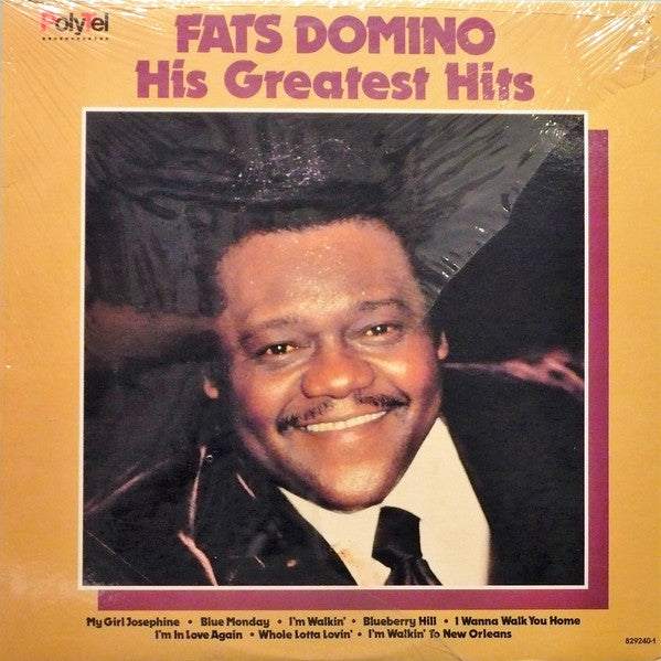 Fats Domino – His Greatest Hits – 1987 – Rock & Roll / Rhythm & Blues / Piano Blues (vinyl lp)