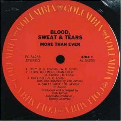 Blood, Sweat And Tears – More Than Ever – 1976 – Fusion / Jazz-Rock (vinyl lp)