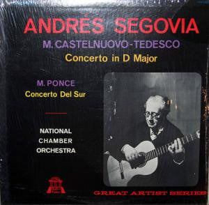 Mario Castelnuovo-Tedesco, Manuel María Ponce Cuéllar, Andrés Segovia, National Chamber Orchestra – Concerto In D Major / Concerto Del Sur – Modern (vinyl lp)