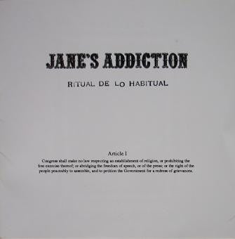 Jane's Addiction – Ritual De Lo Habitual - 1990- Alternative Rock, Grunge (Rock) (Music CD)
