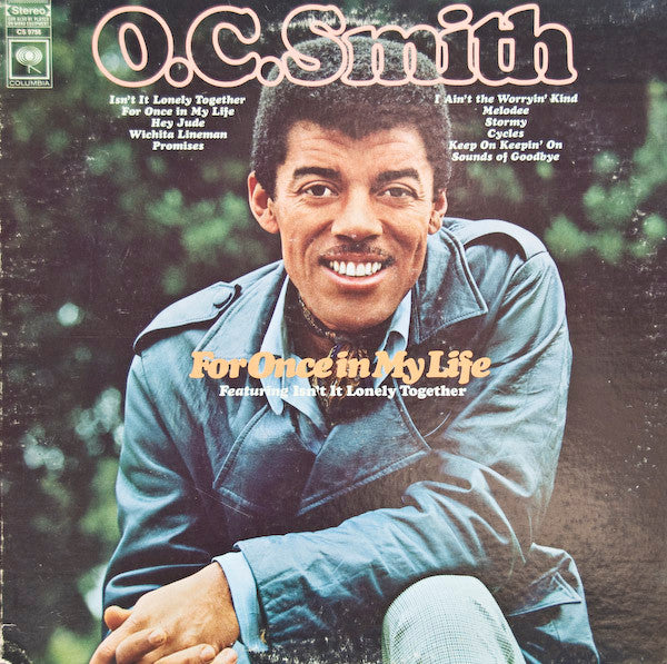 O.C.Smith For Once In My Life - 1968- Funk / Soul ,Rhythm & Blues, Soul (Rare Vinyl)