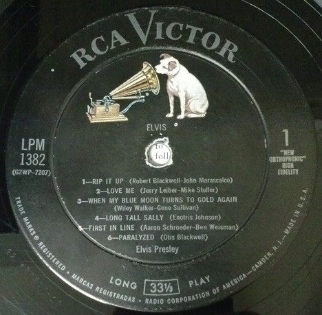 Elvis Presley – Elvis – 1956 – Rock & Roll / Ballad / Rockabilly (vinyl lp)