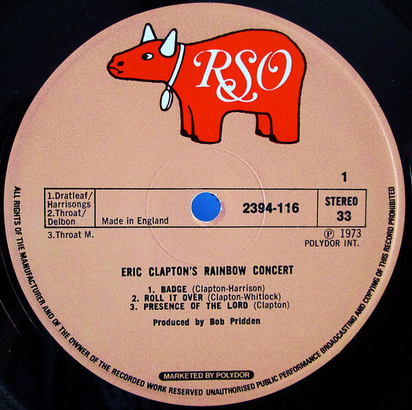 Eric Clapton – Eric Clapton's Rainbow Concert – 1973 – Blues Rock