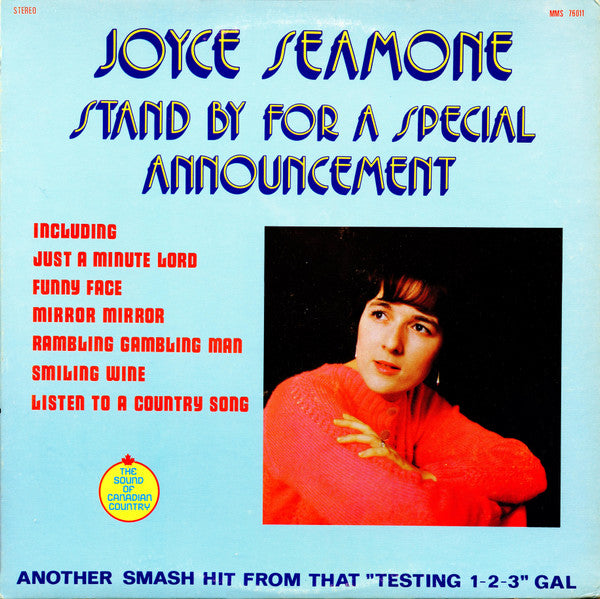 Joyce Seamone – Stand By For A Special Announcement – 1973 – Country (vinyl lp)