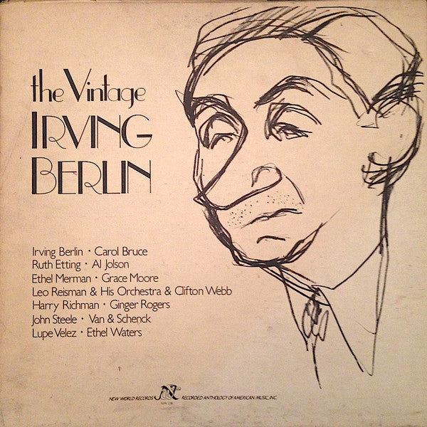 Irving Berlin – The Vintage Irving Berlin – 1977 – Vocal (vinyl lp)