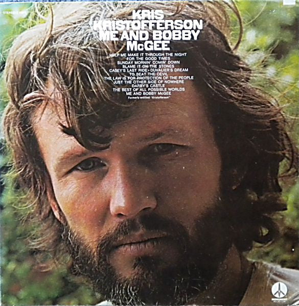 Kris Kristofferson – Me And Bobby McGee – 1971 – Country (vinyl lp)