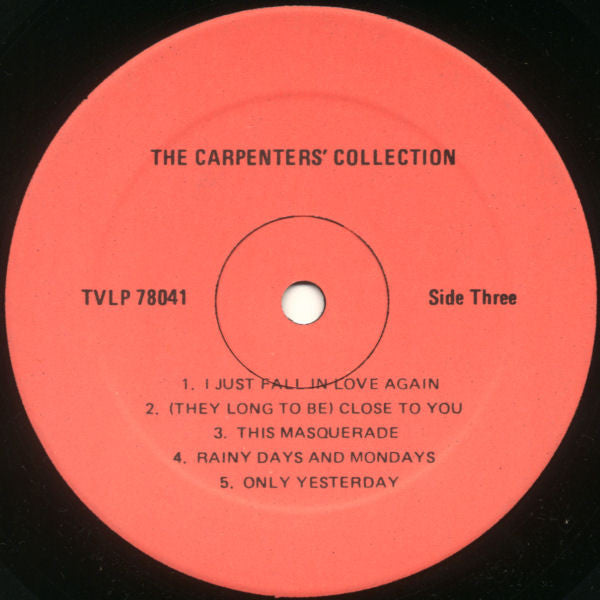 Carpenters – The Carpenters Collection – 1978 – Vocal ( 2 vinyl lp